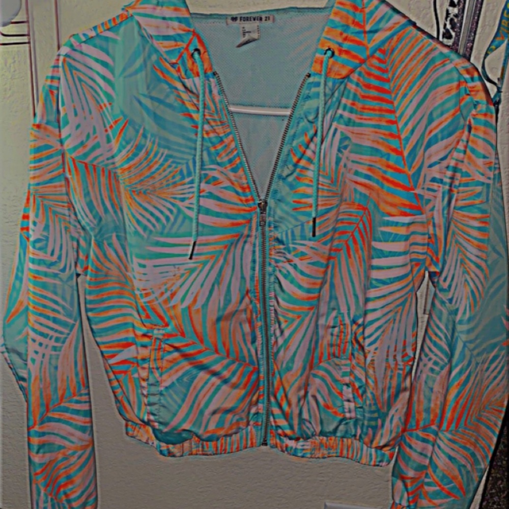 Retro forever 21 windbreaker